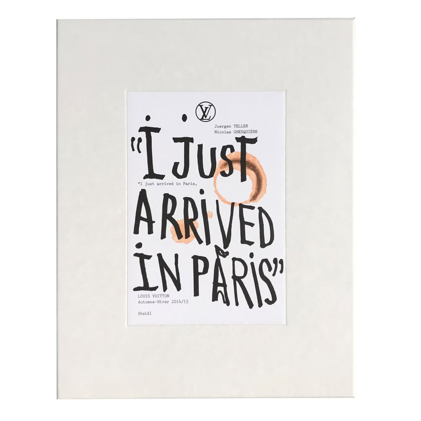 アート・デザイン・音楽 Juergen Teller Just Arrived in Paris I Just Arrived In Paris - JUERGEN TELLER | ERASE